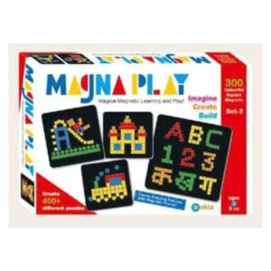 Magna Play (300 Colourful Square Magnets) By Ekta